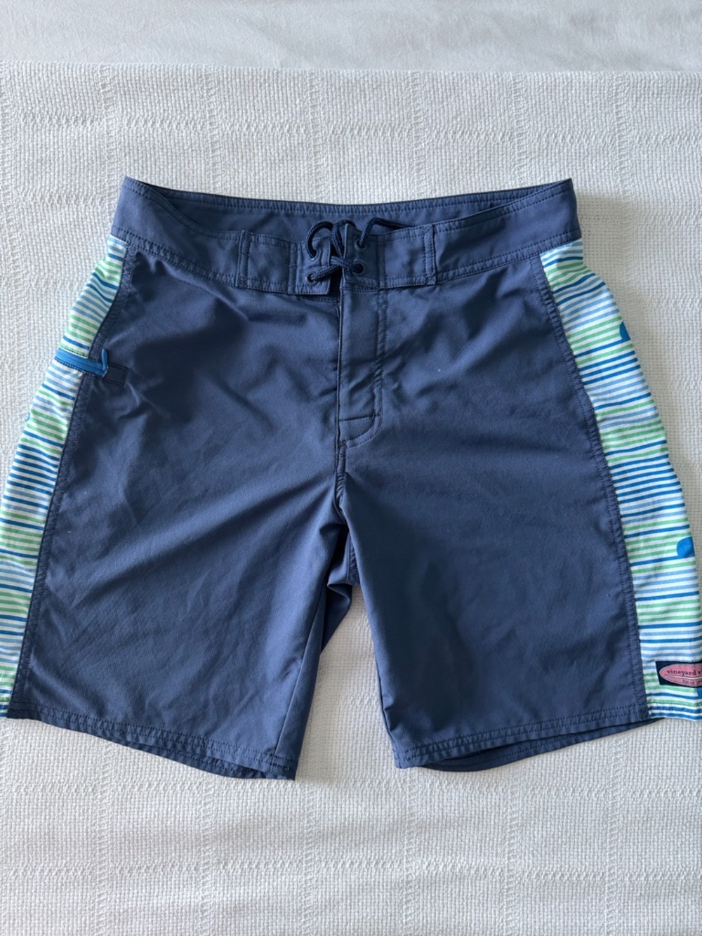 Vineyard Vines Slate Blue Bathing suit  Mens Waist 30”